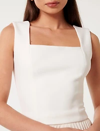Yas Square-Neck Top