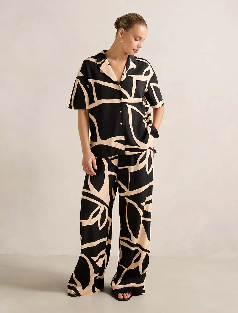 Ayla Printed Palazzo Pant