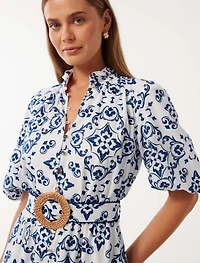 Rhiannon Embroidered Midi Dress