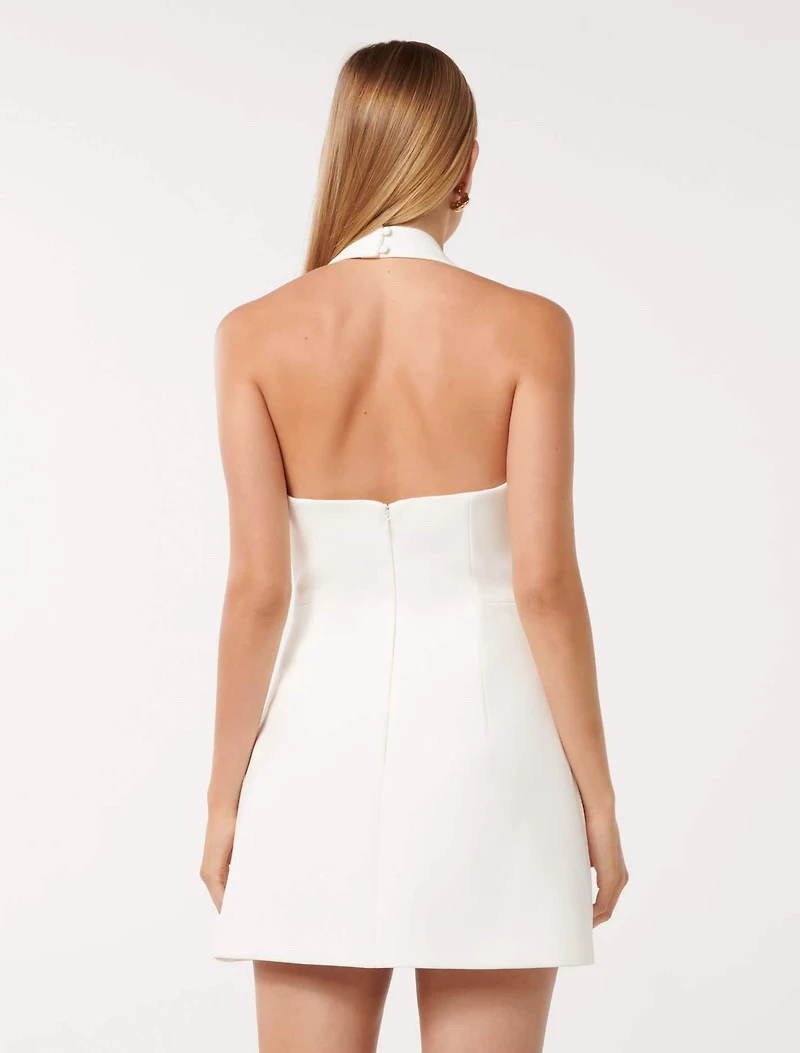 Ricki Halter Hook and Eye Mini Dress