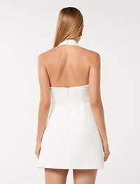 Ricki Halter Hook and Eye Mini Dress