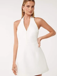 Ricki Halter Hook and Eye Mini Dress