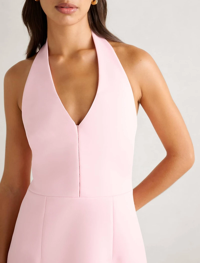 Ricki Halter Hook and Eye Mini Dress