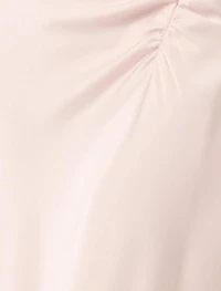 Ava Draped Satin Maxi Dress