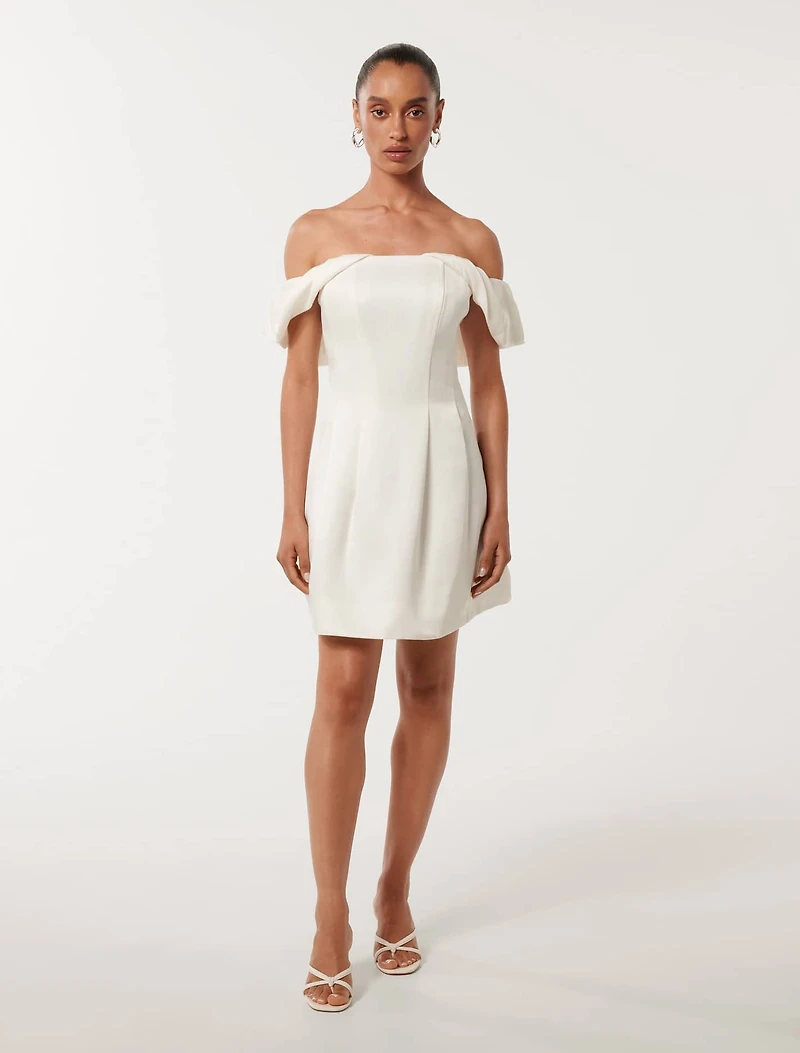 Jacquie Petite Off Shoulder Dress