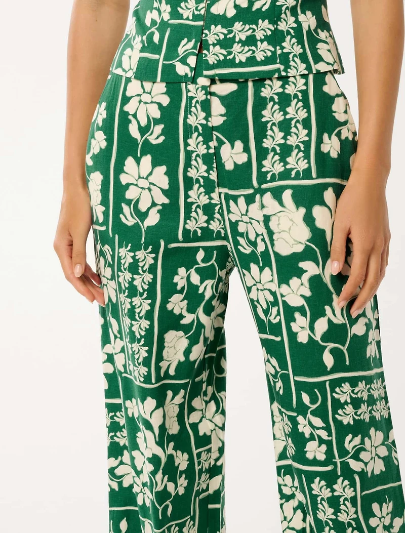 Marley Linen Wide-Leg Pants