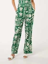 Marley Linen Wide-Leg Pants