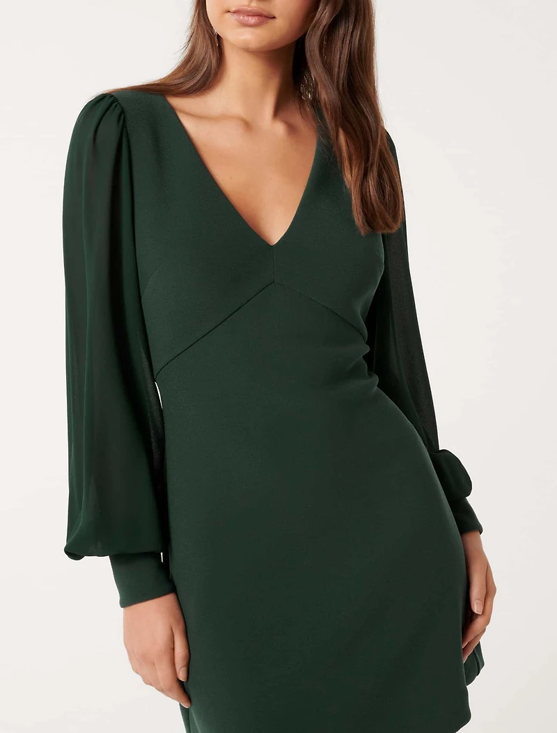 Adelaide V Neck Mini Dress