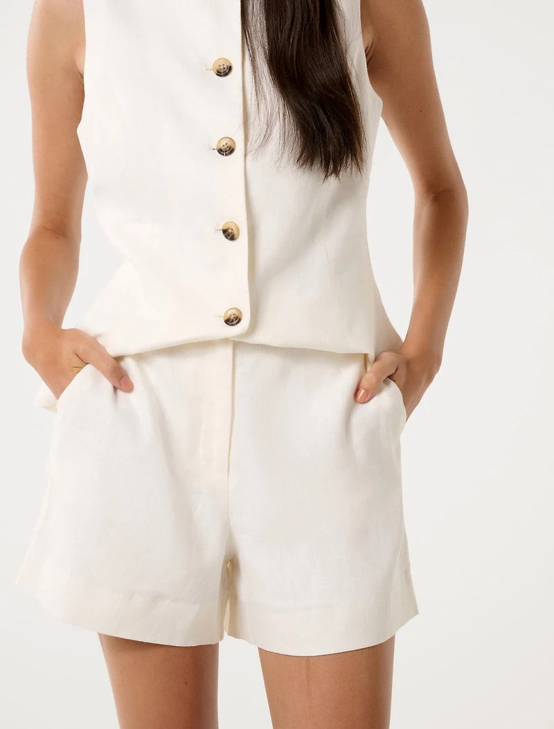 Pip Tailored Linen Shorts