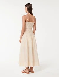 Cara Crochet Midi Dress