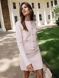 Louise Bouclé Knit Skirt