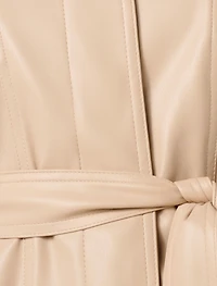Karli Faux Leather Shacket