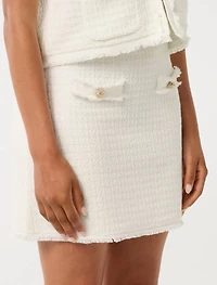 Faith Petite Boucle Knit Skirt