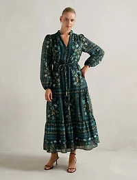 Tara Printed Midi Dress