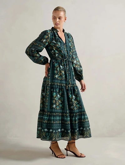 Tara Printed Midi Dress