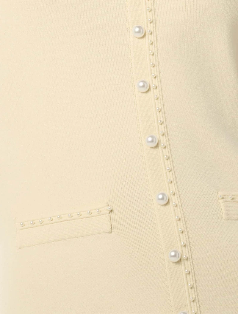 Delilah Pearl Detail Knit Dress