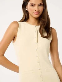Delilah Pearl Detail Knit Dress