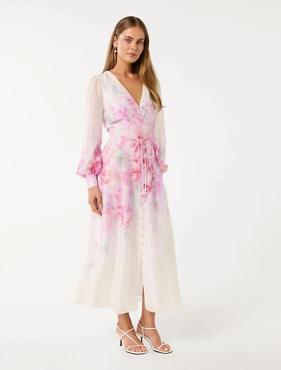 Kahlani Printed Midi Dress