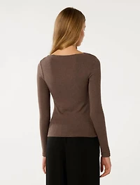 Jasmine Straight Neck Top