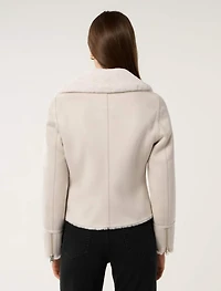 Penny Faux Fur Aviator Jacket
