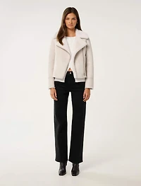 Penny Faux Fur Aviator Jacket