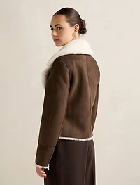 Penny Faux Fur Aviator Jacket