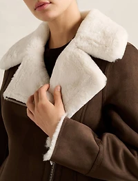 Penny Faux Fur Aviator Jacket