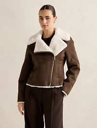 Penny Faux Fur Aviator Jacket