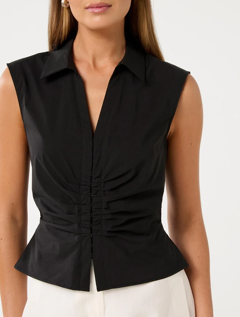Stella Cotton Ruched Top
