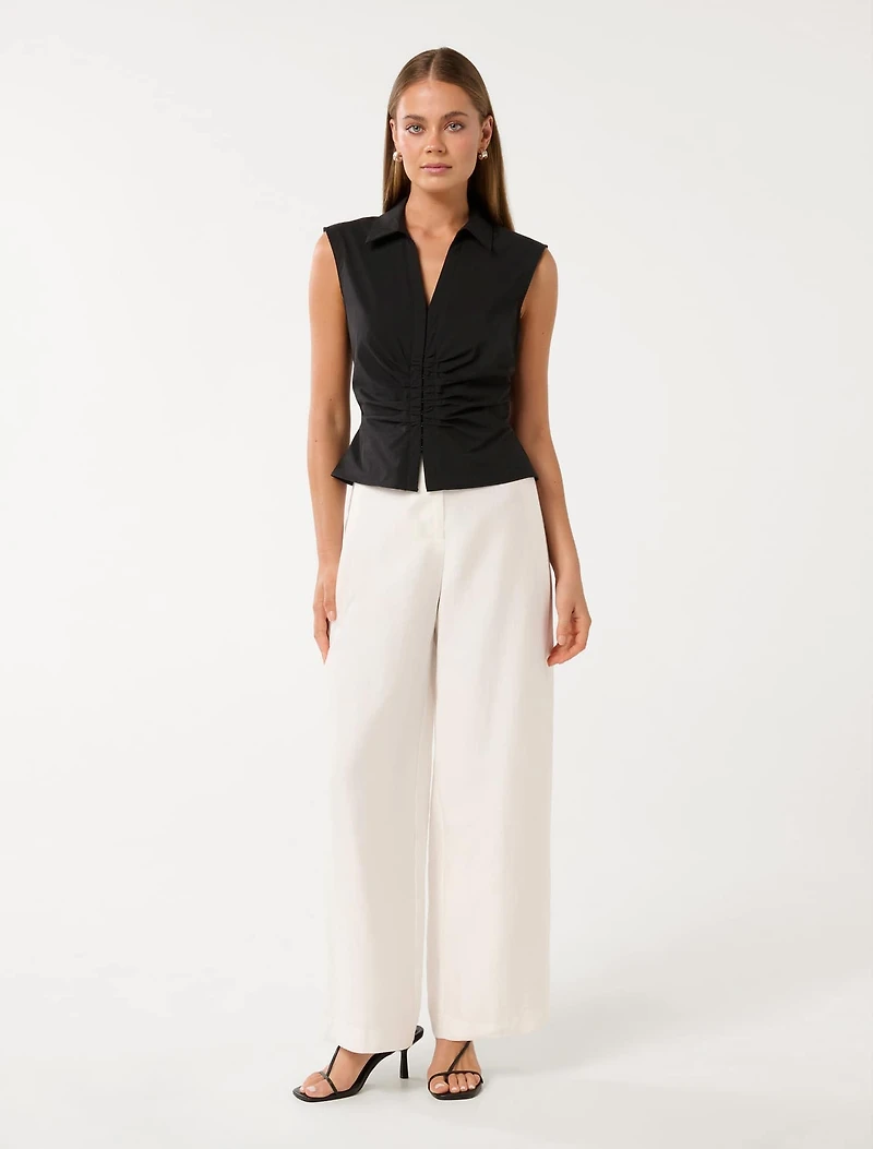 Stella Cotton Ruched Top