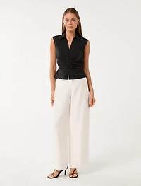 Stella Cotton Ruched Top