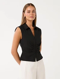 Stella Cotton Ruched Top