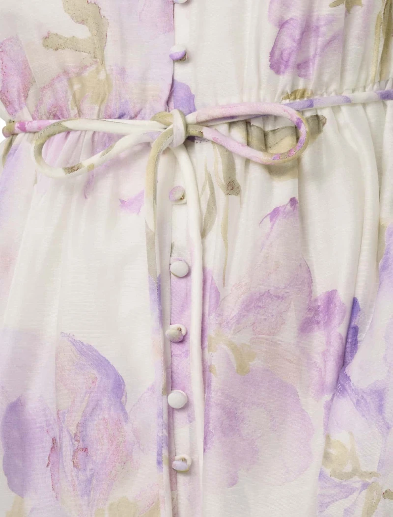 Melissa Flutter Sleeve Shirt Dress