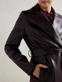 Gabbi Vegan Leather Trench
