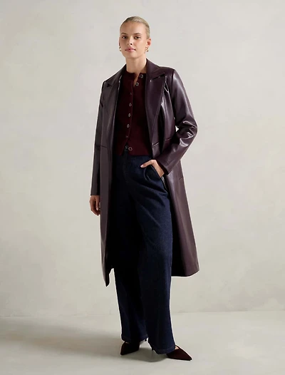 Gabbi Vegan Leather Trench