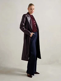 Gabbi Vegan Leather Trench