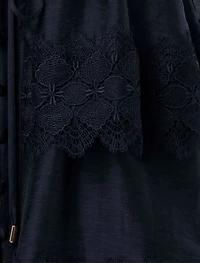 Emmy Petite Lace Trim Mini Dress