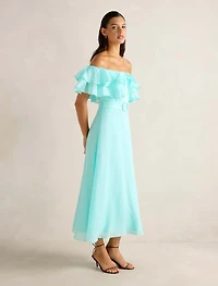 Jemima Ruffle Midi Dress