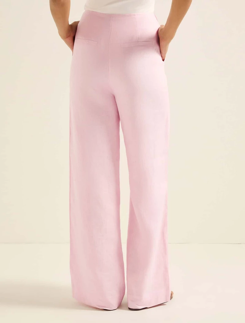 Cynthia Linen Wide Leg Pant