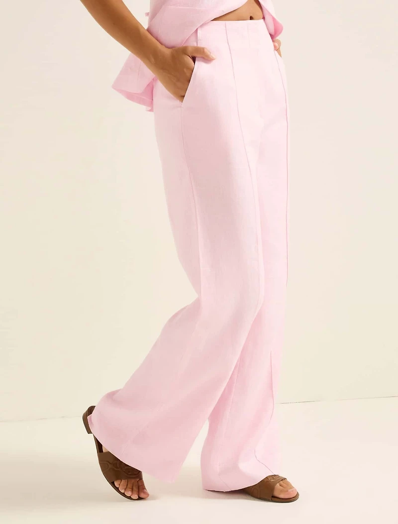 Cynthia Linen Wide Leg Pant