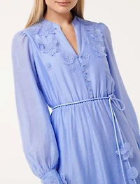 Yasmin Floral Detail Midi Dress
