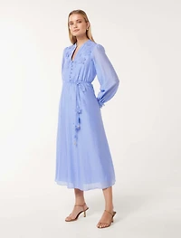 Yasmin Floral Detail Midi Dress