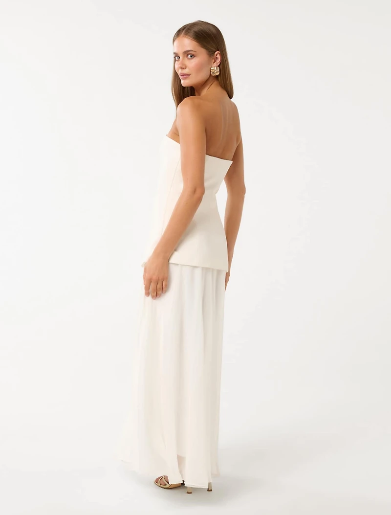 Alexis Hook and Eye Sheer Midi Dress
