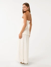 Alexis Hook and Eye Sheer Midi Dress
