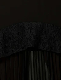 Lara Pleated Ruffle Maxi