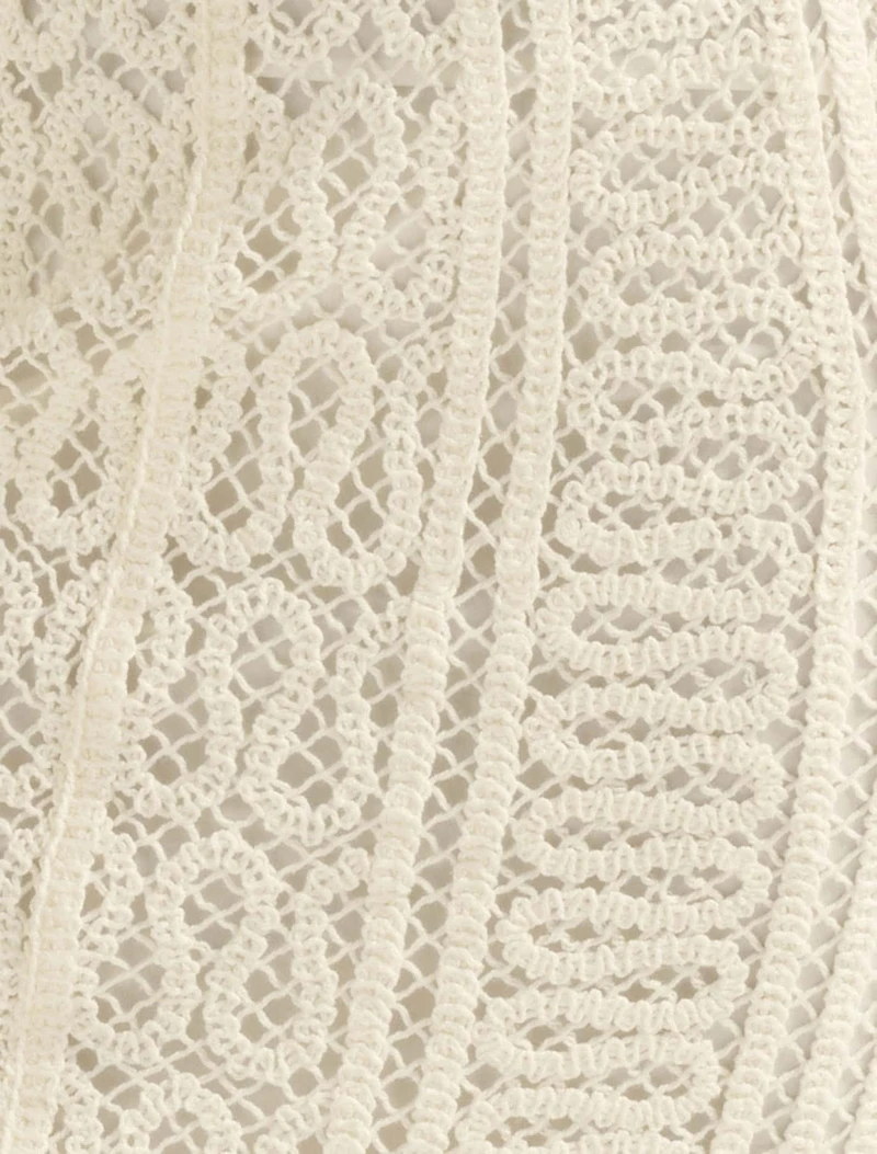 Arianna Crochet Midi Dress