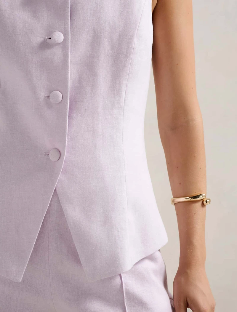 Toni High Neck Waistcoat