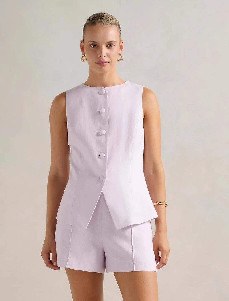 Toni High Neck Waistcoat