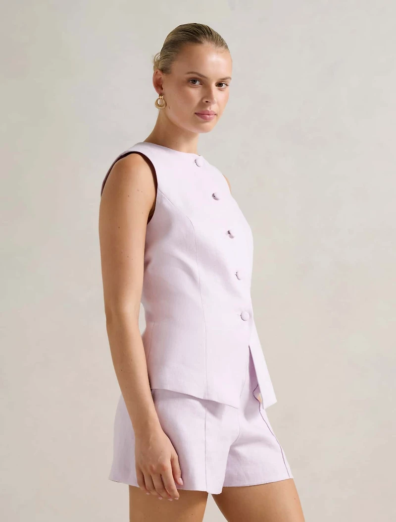 Toni High Neck Waistcoat