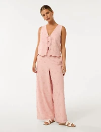 Daisy Petite Broderie Wide Leg Pants